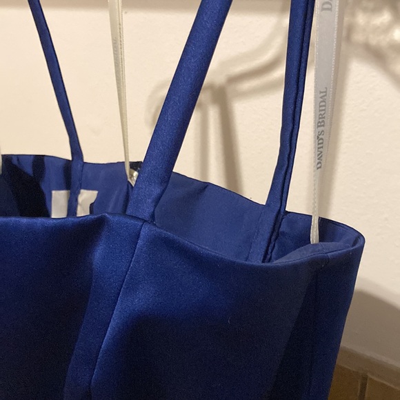 💜💜 David’s Bridal Bridesmaids Dress Navy Blue (size 6) - Picture 6 of 14